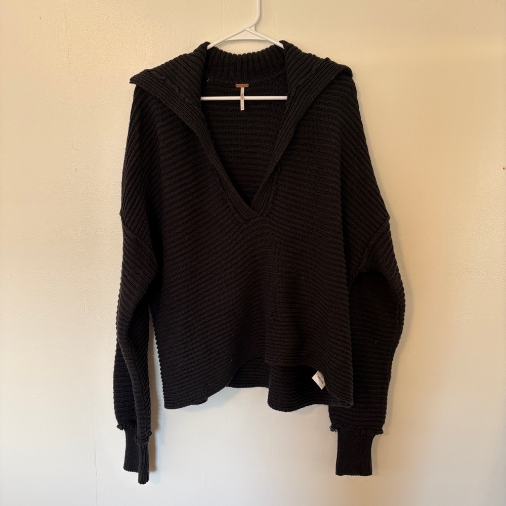 Black Free People Margie Sweater